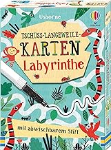 Tschüss-Langeweile-Karten: Labyrinthe: mit abwischbarem Stift
