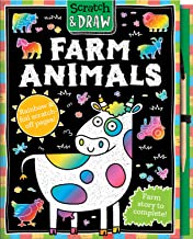 Scratch and Draw Farm Animals- Scratch Art Activity Book