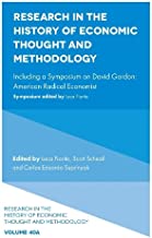 Research in the History of Economic Thought and Methodology: Including a Symposium on David Gordon: American Radical Economist: 40 (Research in the ... Thought and Methodology, V40, Part A)