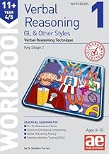 11+ Verbal Reasoning Year 4/5 GL & Other Styles Workbook 1: Verbal Reasoning Technique