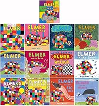 Elmer 13 Books Collection Set Children Picture Flats by David McKee Including World Book Day 2024(Elmer and the Patchwork Story, Super El, Elmer, Lost Teddy, Race, Rainbow, Tune, etc)