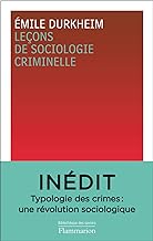 Leçons de sociologie criminelle