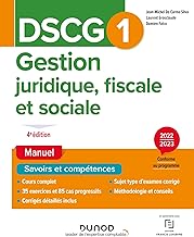 DSCG1 Gestion juridique, fiscale et sociale - Manuel 2022/2023: 2022-2023