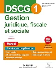 DSCG1 - Gestion juridique, fiscale et sociale - Manuel 2023-2024