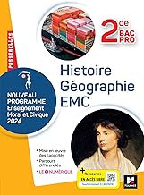 Passerelles - HISTOIRE GÉOGRAPHIE EMC - 2de Bac Pro- Ed. 2024 - Livre élève