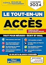 Le tout-en-un ACCES - 20 sujets blancs - Ecrits et oraux - Tutos offerts: ESDES, ESSCA, IESEG - Concours 2024