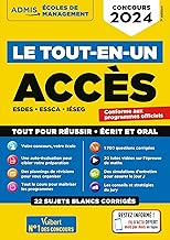 Le tout-en-un ACCES - 20 sujets blancs - Ecrits et oraux - Tutos offerts: ESDES, ESSCA, IESEG - Concours 2024