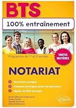 BTS Notariat: Programme de 1re et 2e années, toutes matières