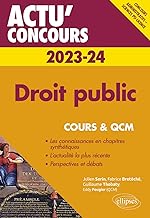 Droit public 2023-2024 - Cours et QCM: 2023-2024