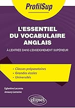 L'essentiel du vocabulaire anglais à l'entrée dans l'enseignement supérieur