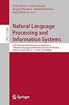 Natural Language Processing and Information Systems: 27th International Conference on Applications of Natural Language to Information Systems, Nldb ... June 15–17, 2022, Proceedings: 13286