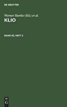 Klio, Band 63, Heft 2, Klio Band 63, Heft 2