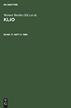 Klio, Band 71, Heft 2, Klio (1989)