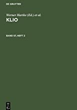 Klio, Band 57, Heft 2, Klio Band 57, Heft 2