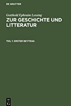 Zur Geschichte und Litteratur, Teil 1, Erster Beytrag: ZGL-B, Beitrag 1