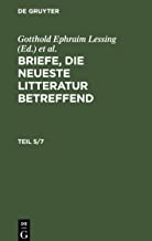 Briefe, die neueste Litteratur betreffend, Teil 5/7, Briefe, die neueste Litteratur betreffend Teil 5/7: BNLB-B, Teil 5