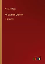 An Essay on Criticism: in large print