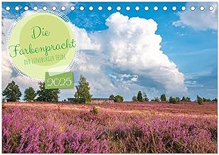 Die Farbenpracht der Lüneburger Heide (Tischkalender 2025 DIN A5 quer), CALVENDO Monatskalender: Beeindruckende Landschaften im Sommer und im Winter