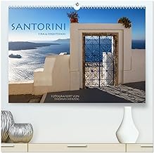 Santorini Fira & Firostefani (hochwertiger Premium Wandkalender 2025 DIN A2 quer), Kunstdruck in Hochglanz: Santorini Fira & Firostefani