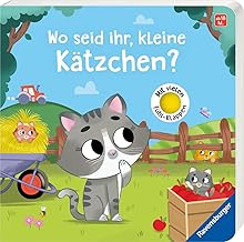Wo seid ihr, kleine Kätzchen? Spielbuch mit vielen Stoff-Klappen, Kinderbuch ab 18 Monaten, Pappbilderbuch