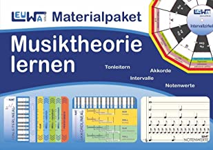 Materialpaket, Musiktheorie lernen: Tonleiterlineal, Akkordlineal, Intervallzirkel, Notenpyramide