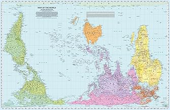 Peters Map of the World: South-Orientated and Pacific-Centered