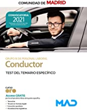 Conductor (Grupo III de Personal Laboral) de la Comunidad de Madrid. Test del Temario EspecÃ­fico