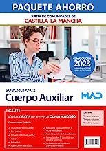 Paquete Ahorro Cuerpo Auxiliar (C2) Castilla-La Mancha. Ahorra 14€ (incluye en papel: Temario volúmenes 1 y 2; Test; y acceso gratis 40 días al Curso MAD360) 1er envío: 18/01/2023