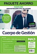 Paquete Ahorro Cuerpo Gestión Administración Civil Estado (acceso libre).