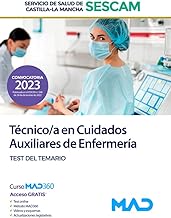 Técnico/a en Cuidados Auxiliares de Enfermería del Servicio de Salud de Castilla-La Mancha (SESCAM). Test del temario