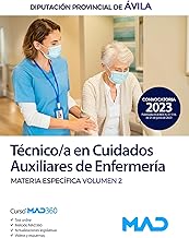 Técnico/a en Cuidados Auxiliares de Enfermería de la Diputación Provincial de Ávila. Materia específica Volumen 2