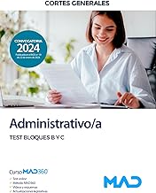 Administrativo/a de las Cortes Generales. Test Bloques B y C