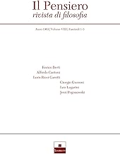 Il pensiero. Rivista di filosofia 1963