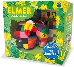 Elmer boek en knuffel cadeauset