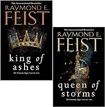 Raymond E Feist The Firemane Saga 2 Books Collection Set (King of Ashes, Queen of Storms)