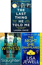 The Last Thing He Told Me, False Witness, The Night She Disappeared 3 Books Collection Set