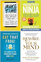 Make Time, How to be a Productivity Ninja, Eat That Frog, Rewire Your Mind 4 Books Collection Set