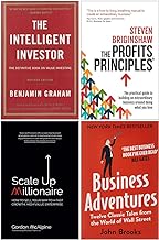 Intelligent Investor, The Profits Principles, Scale Up Millionaire, Business Adventures 4 Books Collection Set