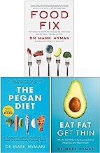 Mark Hyman Collection 3 Books Set (Food Fix, The Pegan Diet, Eat Fat Get Thin)