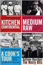 Anthony Bourdain Collection 4 Books Set (Kitchen Confidential, Medium Raw, A Cook's Tour, The Nasty Bits)