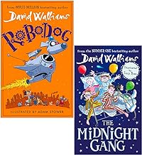 Set di 2 libri della collezione di David Walliams (Robodog [copertina rigida] e The Midnight Gang)