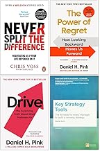 Never Split the Difference, The Power of Regret, Drive & 24 Assets Collection 4 Books Set