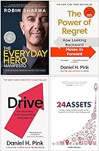 The Everyday Hero Manifesto, The Power of Regret, Drive & 24 Assets Collection 4 Books Set
