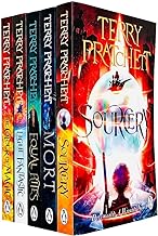 Terry Pratchett Discworld Novels Series 1 - 5 Books Collection Set (The Colour Of Magic, The Light Fantastic, Equal Rites, Mort, Sourcery)