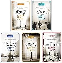 The Cemetery of Forgotten Series Books 1 - 5 Collection Set by Carlos Ruiz Zafon (Shadow of the Wind, Angel's Game, Prisoner of Heaven, Labyrinth of the Spirits & The City of Mist)