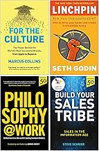 For the Culture, Linchpin, Philosophy@Work & Build Your Sales Tribe 4 Books Collection Set