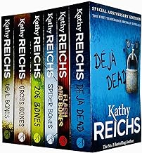 Temperance Brennan Series 6 Books Collection Set By Kathy Reichs (Deja Dead, Flash and Bones, Spider Bones, 206 Bones, Cross Bones & Devil Bones)