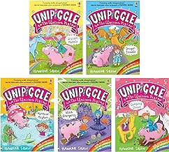Unipiggle the Unicorn Pig Series 5 Books Collection Set by Hannah Shaw (Unicorn Muddle, Dragon Trouble, Mermaid Mayhem, Witch Emergency and Camping Chaos)