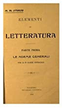 Elementi di Letteratura : Parte prima: Norme generali